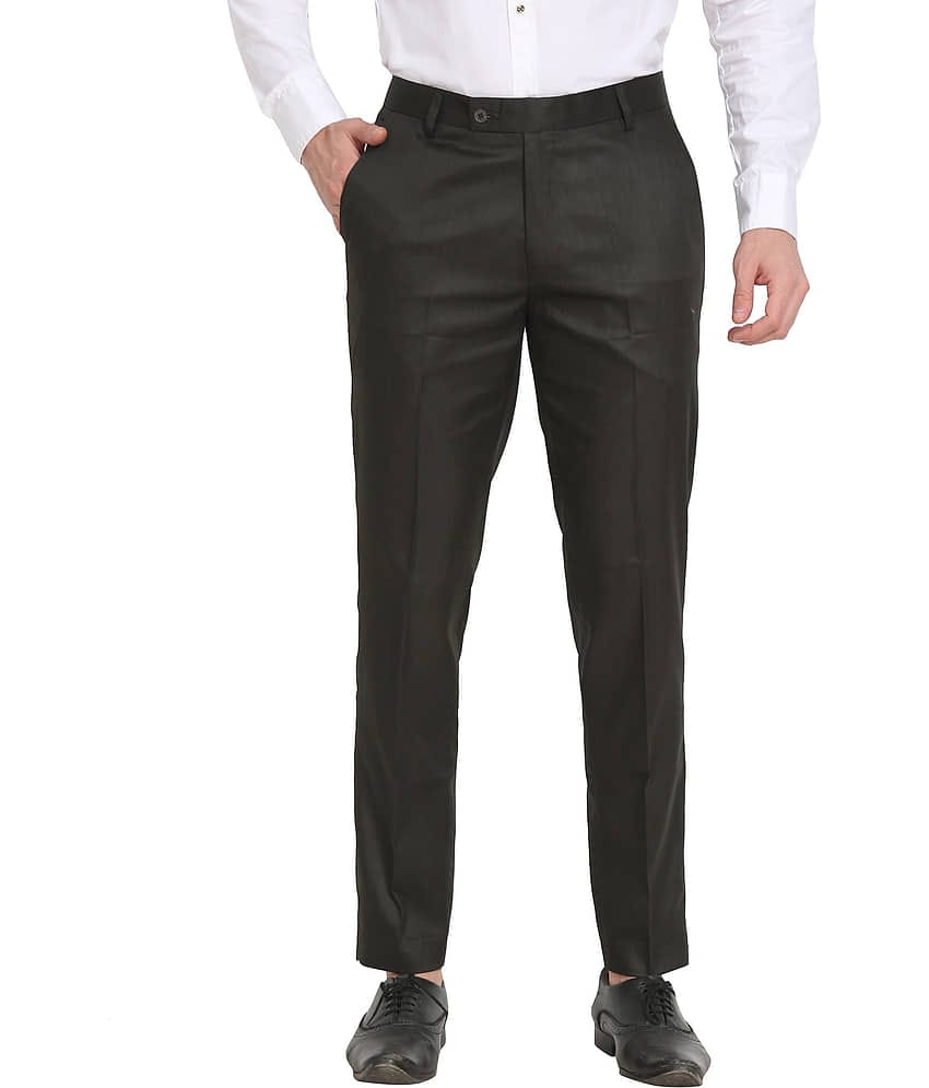 SAM & JACK Dark Green Regular -Fit Trousers Single