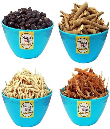 MYGODGIFT Shatavar, Safed Musli, Ashwagandha Kaunch Beej 50 GM EACH 200 gm Pack of 4
