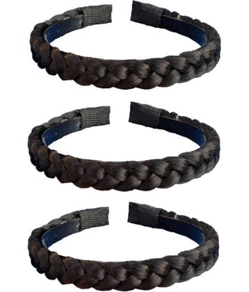 Rhosyn Black Women's Hair Band ( Pack of 3 )