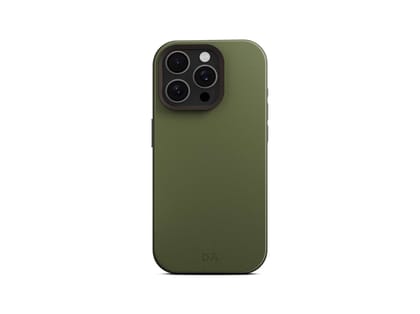 DailyObjects Leatherite MagSafe Phone Case Cover for iPhone 16 Pro Max - Green-Olive