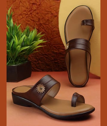 Aroom Brown Women's Flats