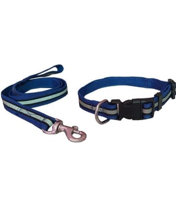 Petshop7.com - Blue Combo (Collar Belt and Leash) ( Small )