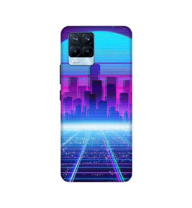 Cityscape Synthwave  - Hard Cases For Realme Models-Realme Narzo 30A