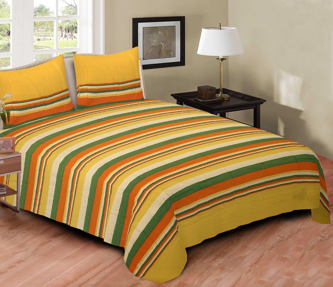 DOUBLE BEDSHEET PURE COTTON  HANDLOOM MADE