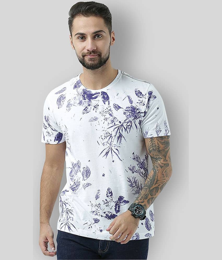 Huetrap Pack of 1 Cotton Regular Fit Men's T-Shirt ( White )