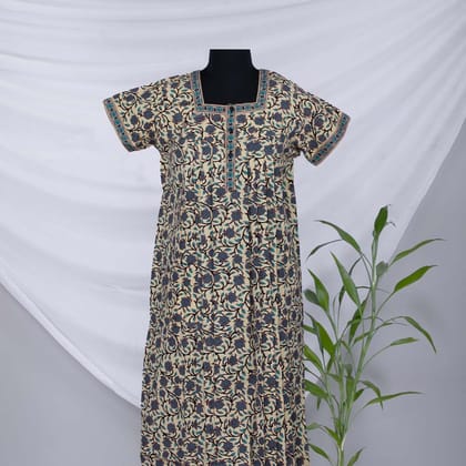 Relax Cotton Nighty Pleated (Size M)