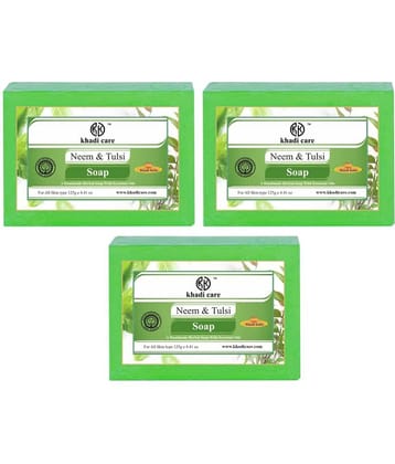 Khadi Care Herbal Neem Tulsi Soap (125g Each) Pack of 3