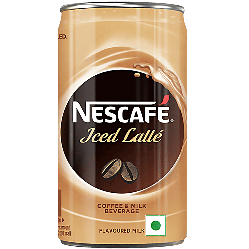Nescafe Ready To Drink Iced Latte Cold Coffee - Flavoured Milk, 180 ml Can