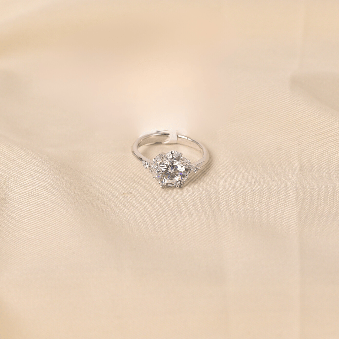 Leaf Circular Ring-Size 13