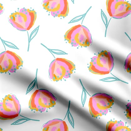 Floral Fusion - 2-Cotton