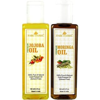 PARK DANIEL Organic Moringa oil and Jojoba oil - Natural &amp; Undiluted combo of 2 bottles of 100 ml (200ml) (200 ml)