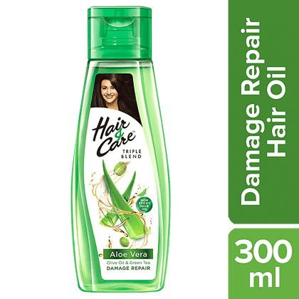 Hair & Care Non-Sticky Hair Oil With Fruits - For Damage Repair, Olive Oil & Green Tea, Classic Fragrance, 300 Ml