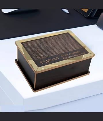 Radhe Creation Wood Brown Piggy Bank ( Pack of 1 ) Radhe Creation Wood Brown Piggy Bank ( Pack of 1 )