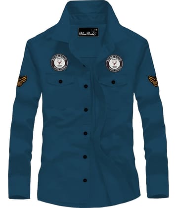 Blue dove Cotton Blend Regular Fit Solids Full Sleeves Men's Casual Shirt - Grey ( Pack of 1 )