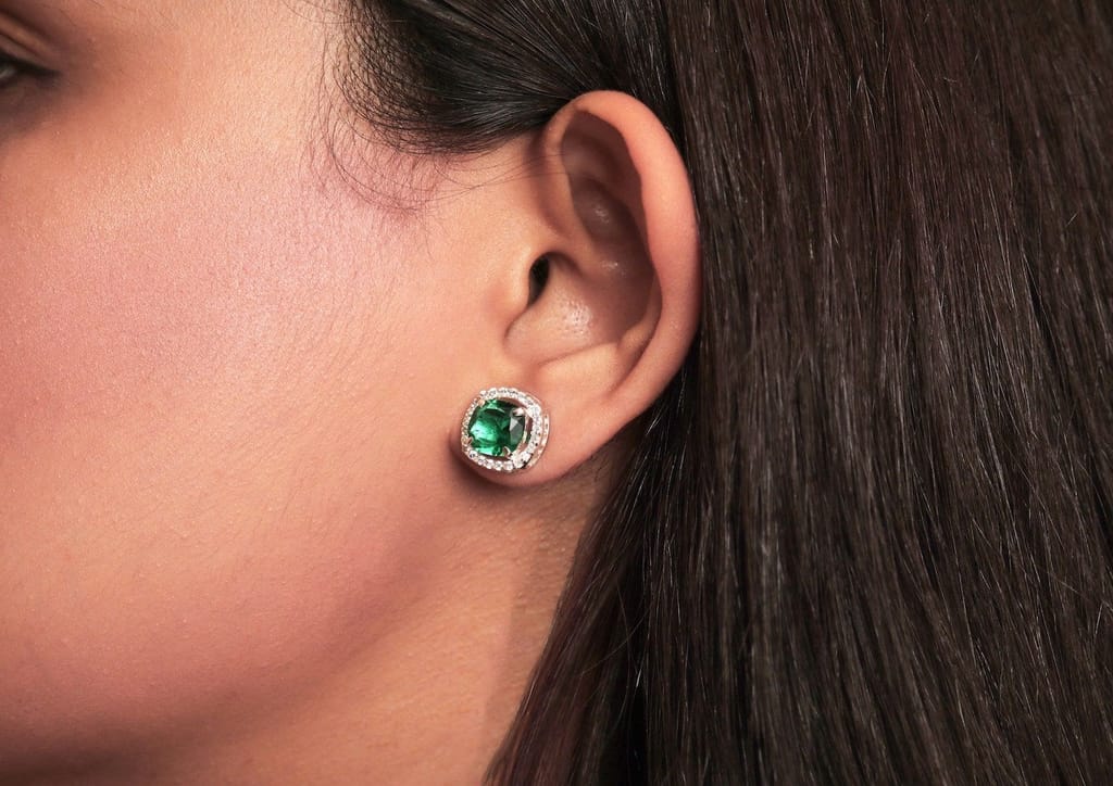 Chromatic Solitaire Stud Earrings