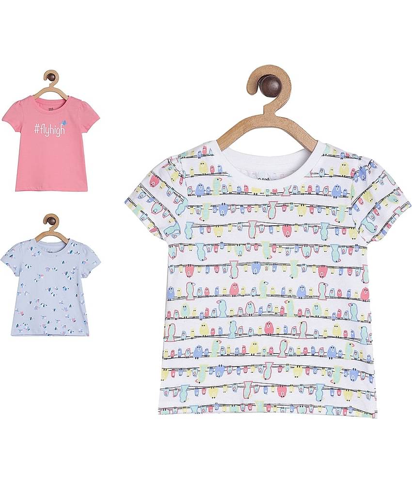 MINI KLUB Pack of 3 Baby Girls 100% Cotton ( Multi )