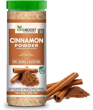 KAYABOOST Cinnamon Powder, Dalchini Powder for Weight Loss, Cholesterol Control (200 g)