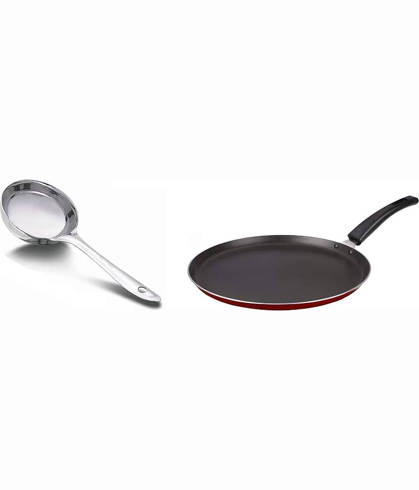 Dynore - Black Aluminium Non-Stick Cookware Sets ( Pack of 2 )