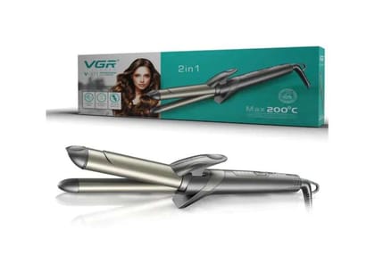 VGR V-571 Professional 2-IN-1 Curling Iron Electric Hair Curler (Barrel Diameter: 25 cm)