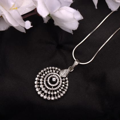 G.Silver Zircon Pendant.
