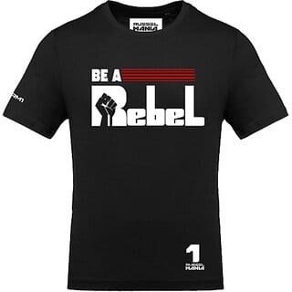 FastB Men Printed Round Neck Black T-Shirt