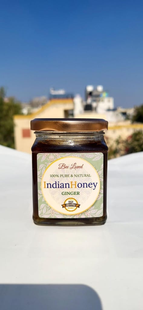 IndianHoney Ginger Natural Honey For A Spicy, Sweet Boost to Your Morning Routine