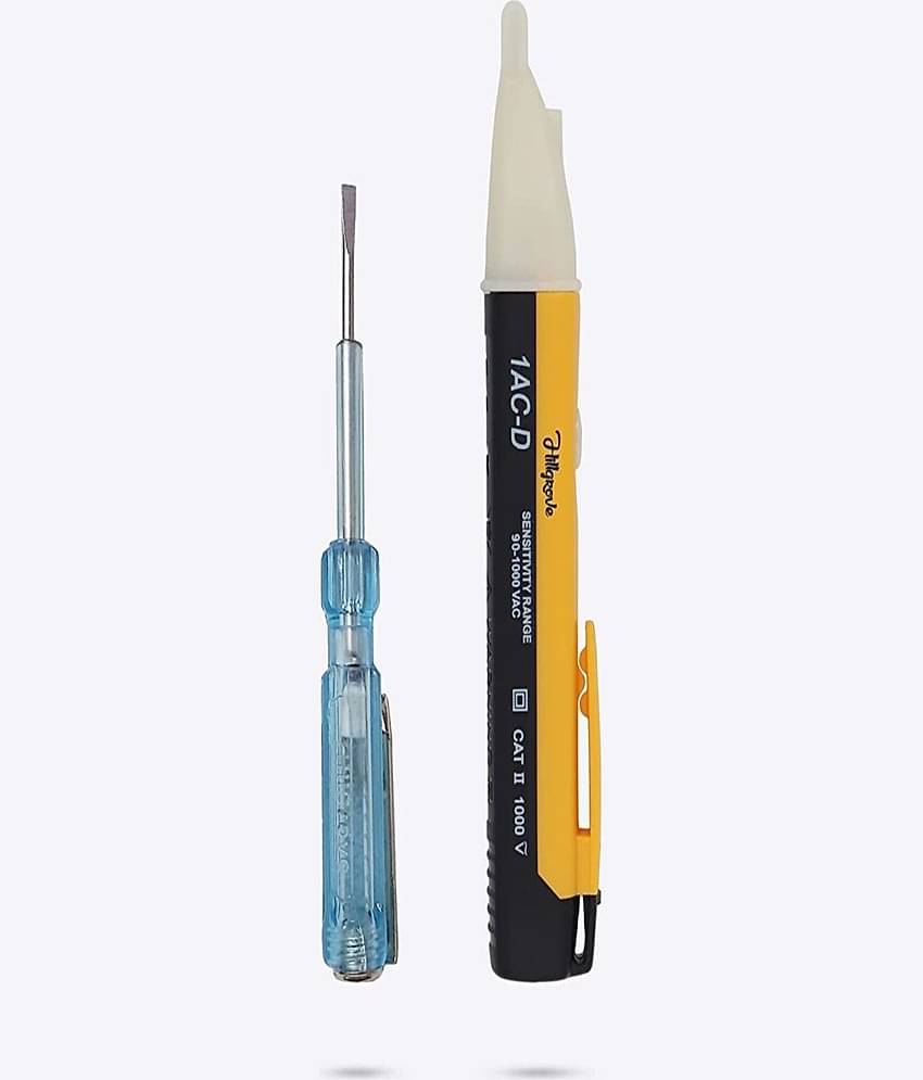 Aldeco Hand Tool Kit- Tester With Neon Bulb with Voltage Tester Pocket Pen (Voltage Alert) . Combination of Tools For Domestic & Industrial Purpose.