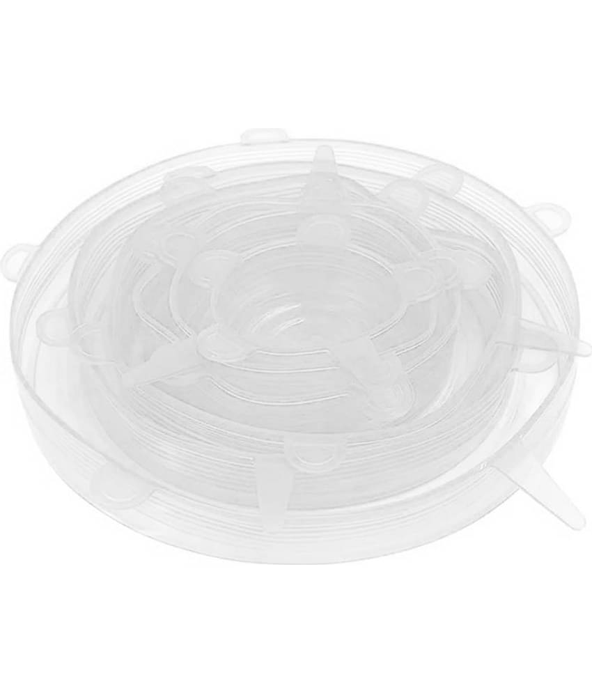 COCOSHOPE Organising & Storage 6Pcs Reusable Silicone Stretch Lids Wrap Bowl Seal Cover Kitchen Food Storage