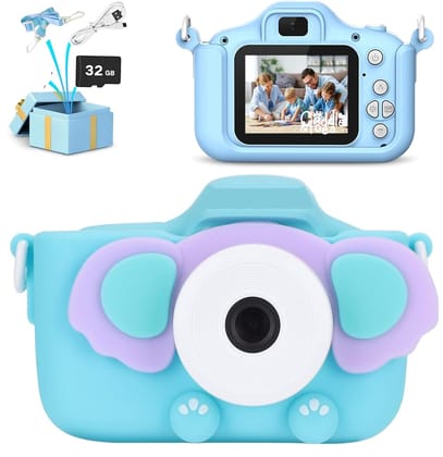 CADDLE & TOES 40 MP Camera for Kids 4-15, 1080P HD 2.0 Inch Screen, 32GB SD Card, Birthday Christmas Gifts for Girls (Ele Baby Purple) CADDLE & TOES 40 MP Camera for Kids 4-15, 1080P HD 2.0 Inch Screen, 32GB SD Card, Birthday Christmas Gifts for Girls (E