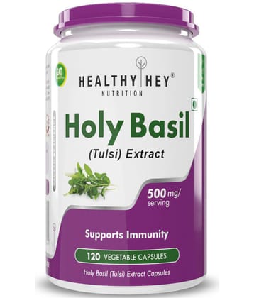 HEALTHYHEY NUTRITION Tulsi Extract Supports Immune System 500 mg Capsule