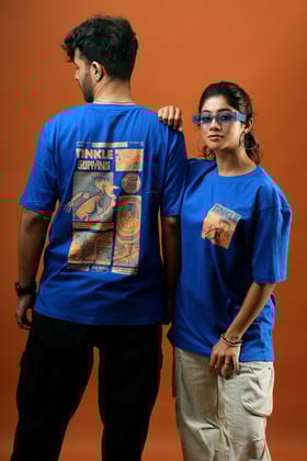 Tinkle x A47: Suppandi Knock Knock Tale Oversized T-Shirt-S