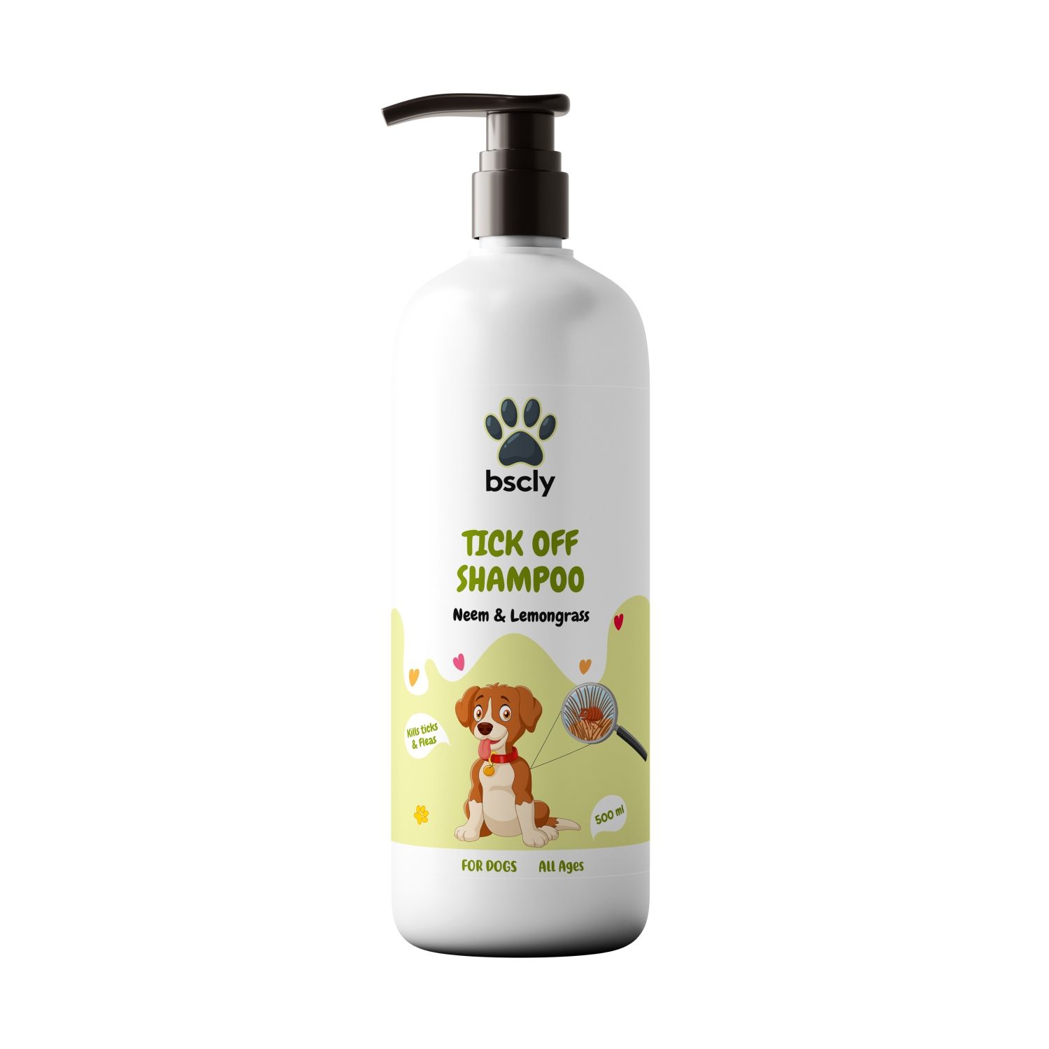 Bscly Tick Off Shampoo With Neem & Lemongrass, 500 ml