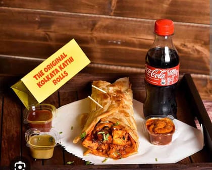 Chicken Kabab Roll With Coke 200ml