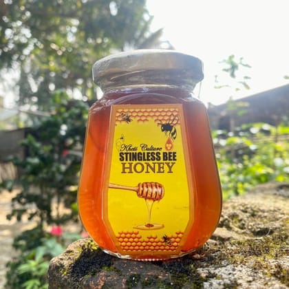 Stingless Bee Honey 230g- Kheti Culture - 230 gm - 230 gm - 100% Pure Organic Stingless bee Honey