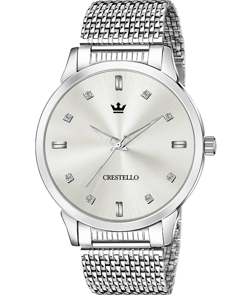 Crestello - Silver Metal Analog Men's Watch