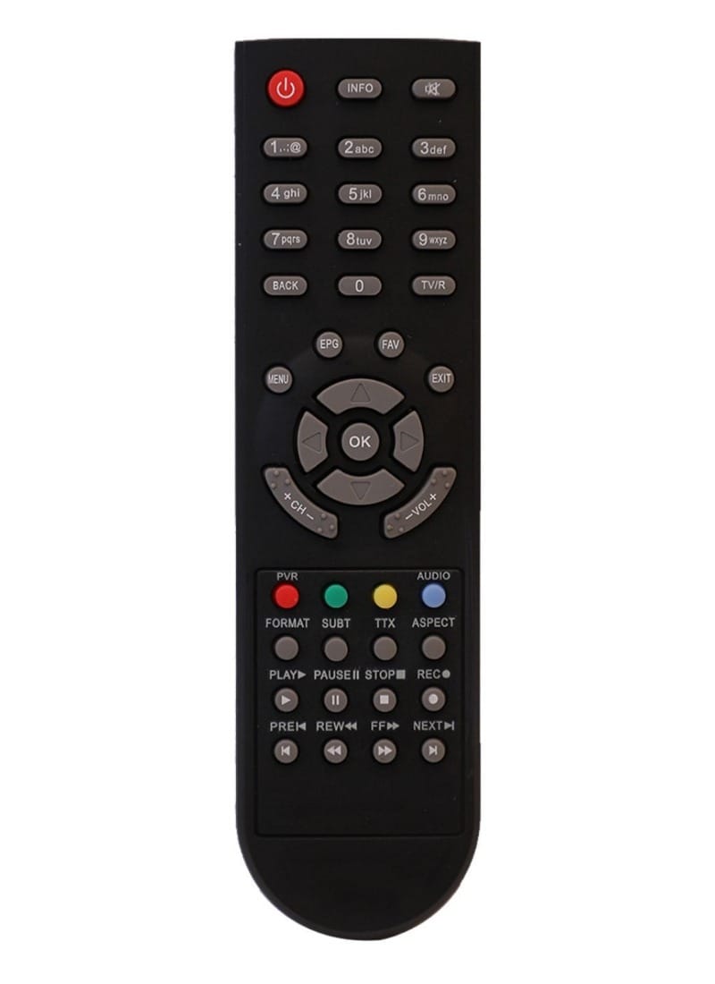 Set Top Box Remote Model, Compatible with Den Hd Set Top Box Remote Control-Old Remote Functions Must Be Exactly Same (Color Multicolor)