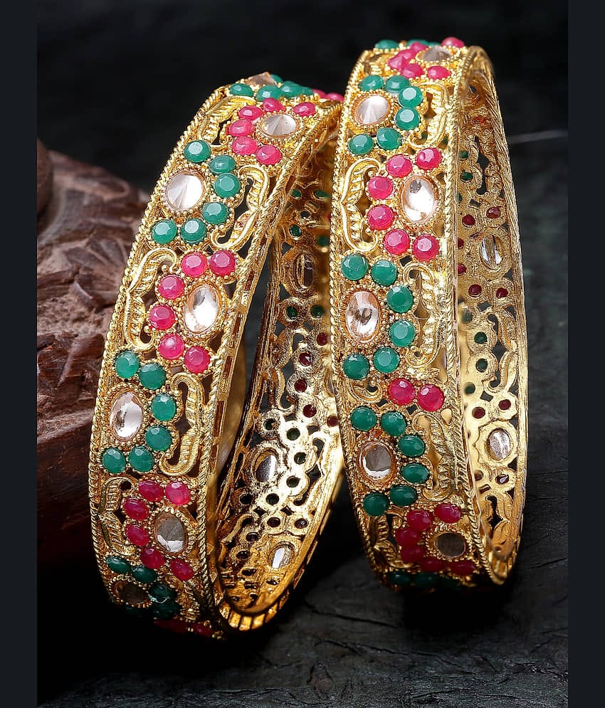 Sukkhi Multicolor Bangle Set ( Pack of 2 )