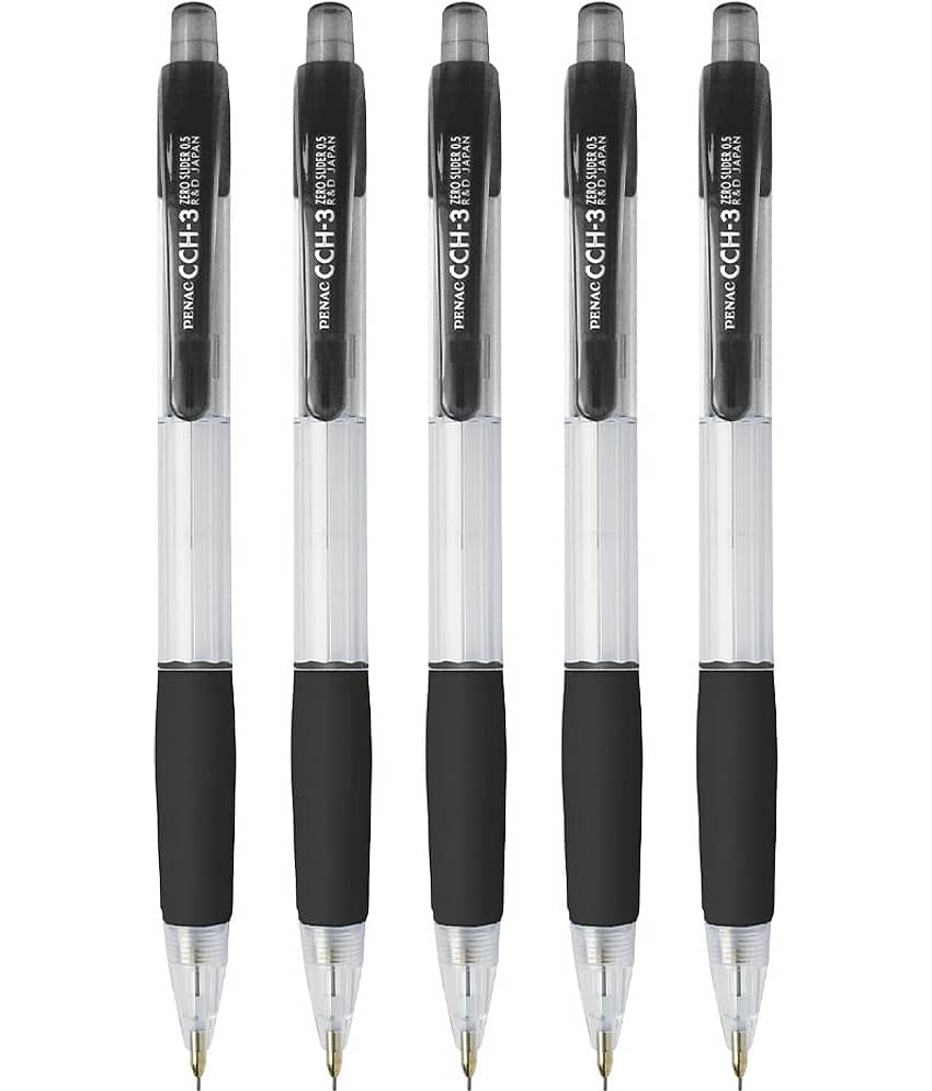 Penac CCH-3 Mech. Pencil black 0,5 mm PACK OF 5