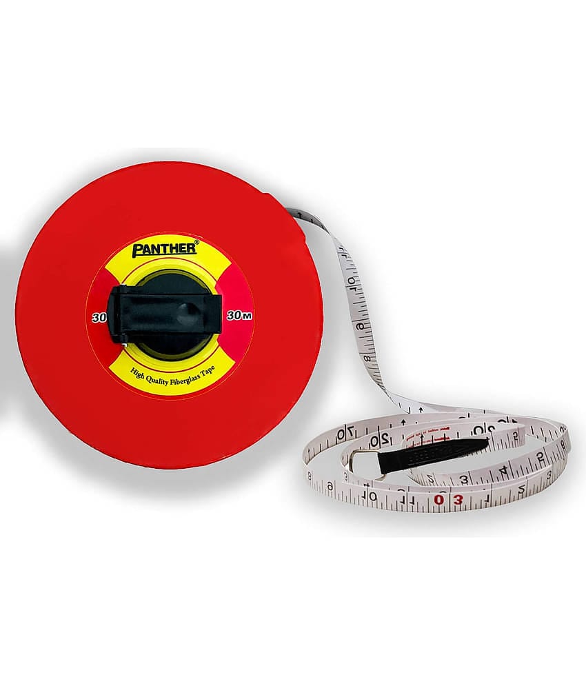 Panther-Manual 30M Fiberglass Analog Measuring Tape