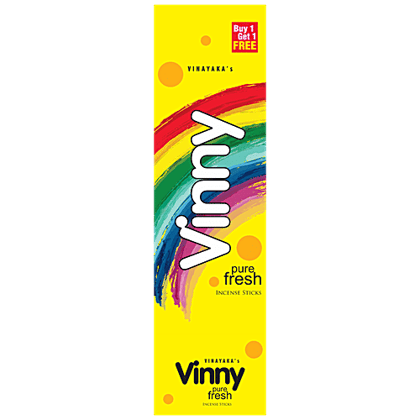 Vinayaka's Vinny Insense Sticks Pure Fresh Incense Sticks, 100 g (Buy 1 Get 1 Free)