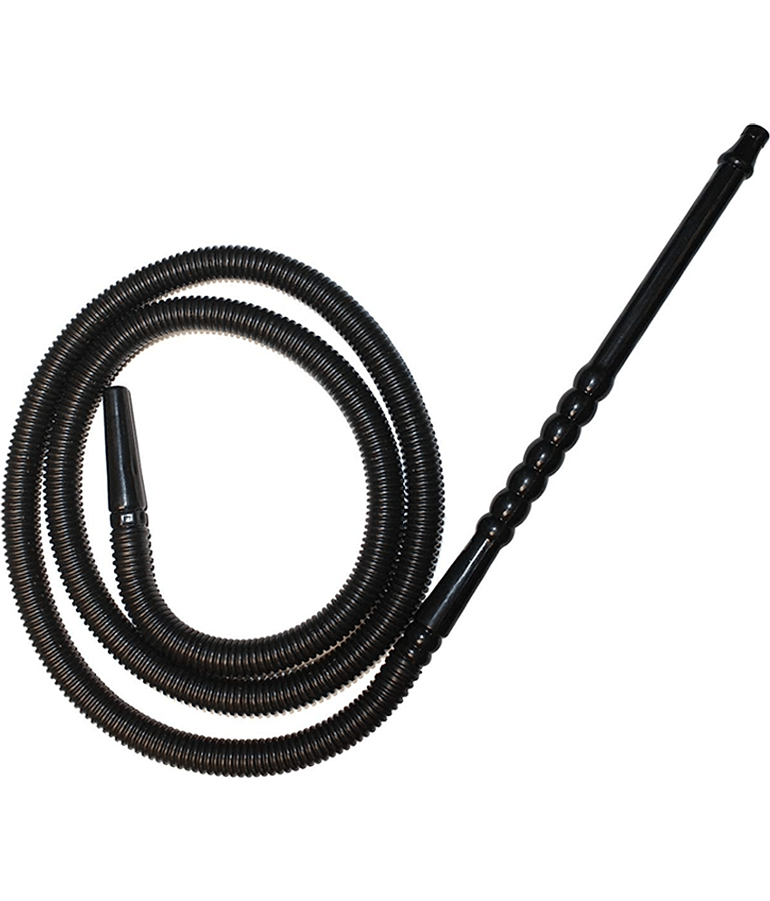 Puff Smart Plastic Black Hookah Hose 1 m