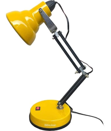 BillieJean Yellow Study Table Lamp ( Pack of 1 )