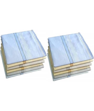 PENYAN - 100% Cotton Multi Men's Handkerchief ( Pack of 10 )
