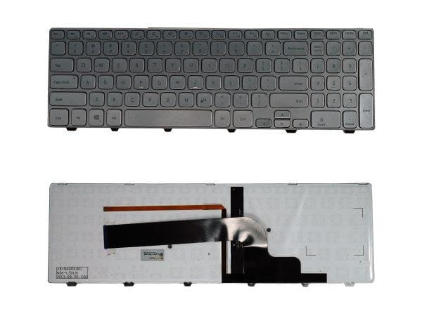 Laptop Keyboard Compatible for Inspiron 15-7000 Series(SILVER BACKLIGHT)