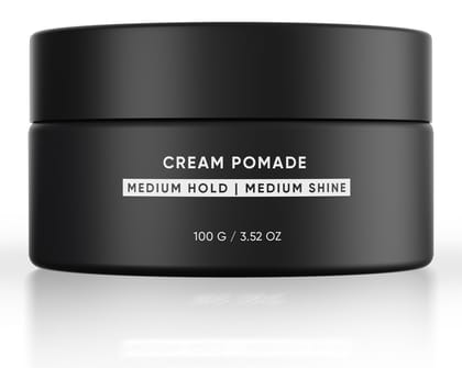 Dasher Cream Pomade For Men's Hair, Medium Hold & Medium Shine Puck, Flexible Hold & Water-Based, Texturizes Hair, With Avocado Oil & Biotin (100g) Dasher Cream Pomade For Men's Hair, Medium Hold & Medium Shine Puck, Flexible Hold & Water-Based, Texturiz