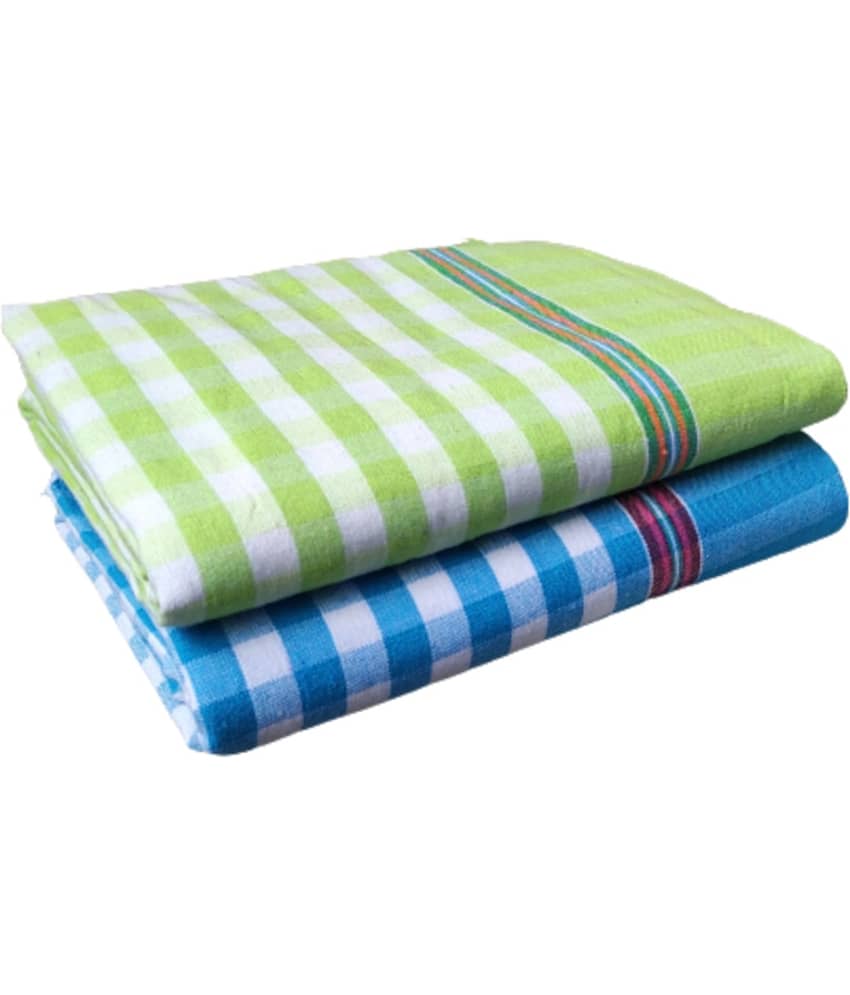 VUNNAVA Pack of 2 Cotton Above 600 -GSM Bath Towel ( Multicolor )