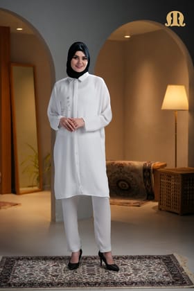 Tangier Co-ord Set White-L/XL/2XL