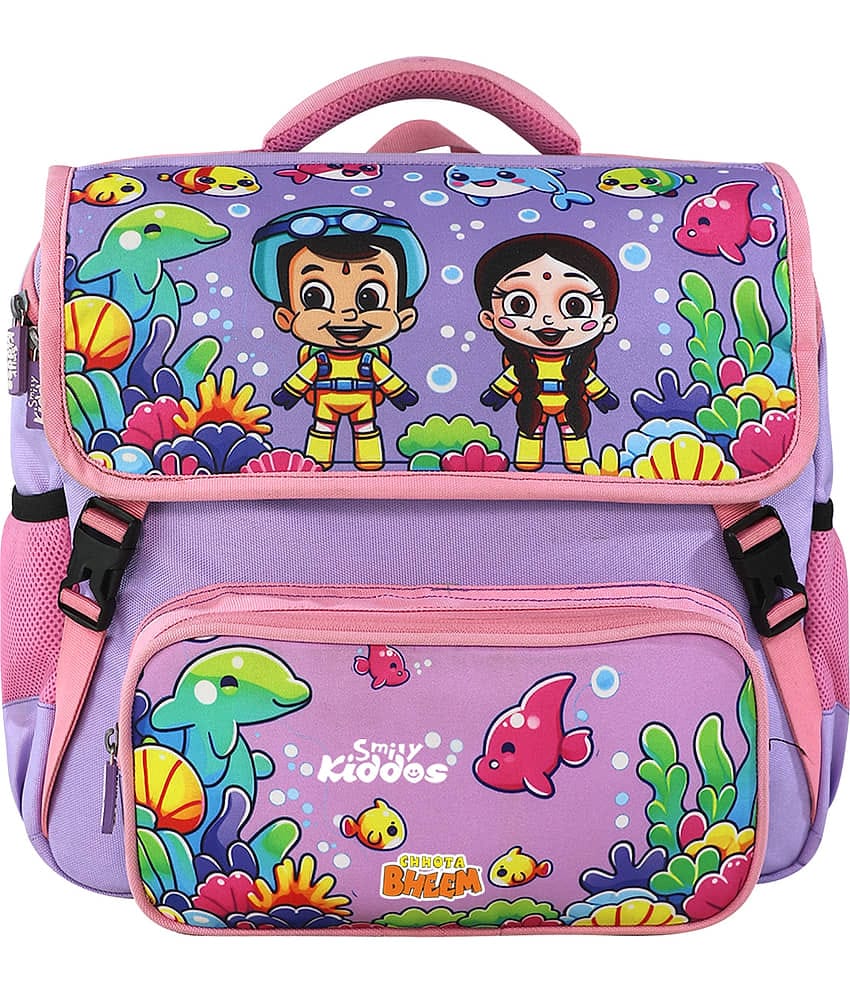 Smily  kiddos 10 Ltrs Blue Polyester College Bag