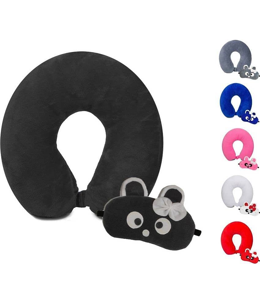 JUZZII Multicolor Neck Pillow,Eye Shade ( Pack of 2 )