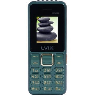 Lvix Power 3 (Dual Sim, 4.5 Cm (1.77 Inch) Display, 2500 Mah Battery, Green)